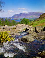 Ashness Bridge, Nr. Keswick, Cumbria, England.