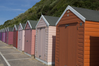 Beach Huts, Bournemouth, Dorset, England.