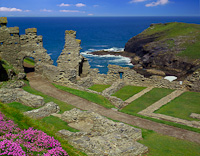 King Arthur's Castle, Tintagel, Cornwall, England.