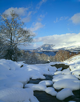Ashness Bridge, Keswick, Cumbria, England.