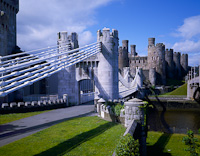 Conway Castle & Bridge, North Wales.