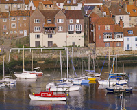 Whitby Harbour, Yorkshire, England.