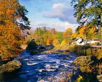 Killin, Dochart Falls, Stirling, Scotland.