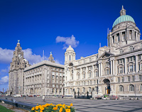 Liver Building, Liverpool, Merseyside, England.