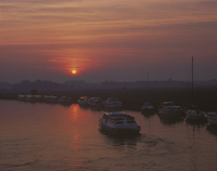Acle Bridge, Norfolk Broads, England.