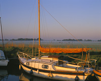 Horsey Mill, Norfolk Broads, England.