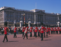 Changing of the Guard, Buckingham Palace, London, England.