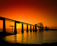 Forth Bridge, Nr Edinburgh, Lothian, Scotland.