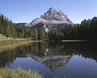 Drei Zinnen from Lago D'Antorno Misurina, The Dolomites, Italy.