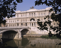River Tiber, Rome, Italy.
