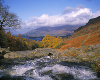Ashness Bridge, Nr. Keswick, Cumbria, England.