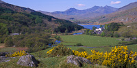Snowdon from Capel Curig, Conwy, North Wales,