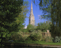 Salisbury Cathedral, Wiltshsire, England.