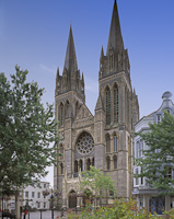 Truro Cathedral, Cornwall, England.