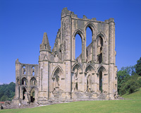 Rievaulx Abbey, North Yorkshire Moors National Park, England.