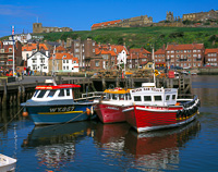 Whitby Harbour, Yorkshire, England.