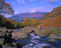 Ashness Bridge, Nr. Keswick, Cumbria, England.
