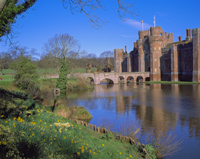 Herstmonceux Castle, East Sussex, England.
