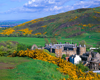 Holyrood Palace, from Monument Hill, Edinburgh, Scotland.