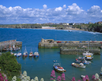 Newquay Harbour, Cornwall, England.