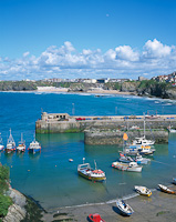 Newquay Harbour, Cornwall, England.