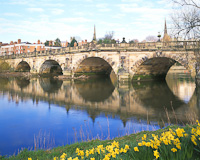 River Severn, Shrewsbury, Shropshire, England.