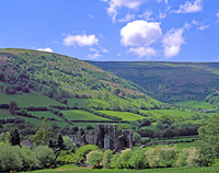 Llanthony Priory, Vale of Ewyas, Monmouthshire, South Wales.
