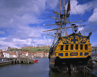 Whitby Harbour, Yorkshire, England.