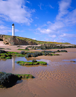 Covesea Lighthouse, Lossiemouth, Moray, Scotland.