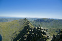 Striding Edge & Red Tarn, Helvellyn, Cumbria, England.