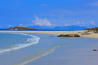 Rhum from Traigh Gharbh, Coll, Inner Hebrides, Argyll & Bute, Scotland.