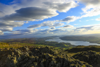 Windermere from Wansfell, Cumbria, England.