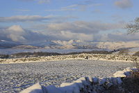 Crinkle Crags, Bowfell & Langdale Pikes, Windermere, Cumbria, England.