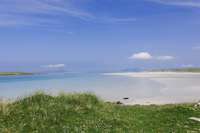 Lingay from Lingay Strand, North Uist, Outer Hebrides, Scotland.