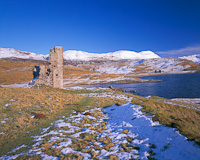 Ardvreck Castle, Loch Assynt, Sutherland, Highland, Scotland.