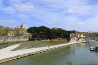 Isola Tiberina, River Tiber, Rome, Italy.
