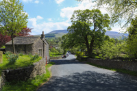 Pendle Hill from Downham, Ribble Valley, Lancashire, England.