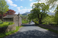 Pendle Hill from Downham, Ribble Valley, Lancashire, England.