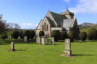 Bedrule Church & Rubers Law, Nr. Jedburgh, The Borders, Scotland.
