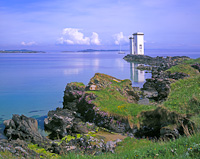 Carraig Fhada lighthouse, Kilnaughton, Islay, Scotland.