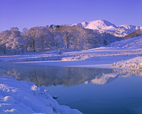 River Brathay & Wetherlam, Nr Elterwater, Cumbria, England.