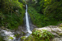 The Whitelady Waterfall, Lydford Gorge, Devon, England.