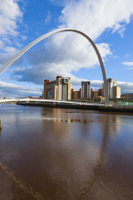 Millennium Bridge & The Baltic Centre, Gateshead, Tyne & Wear, England.