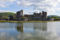 Caerphilly Castle, Caerphilly, Wales.