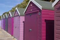 Beach Huts, Bournemouth, Dorset, England.