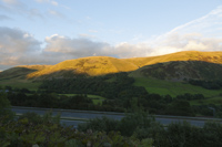 M6 Motorway & The Howgills, Tebay, Cumbria, England.