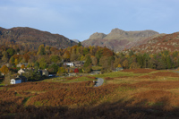 Chapel Stile & The Langdale Pikes, Great Langdale, Cumbria, England.