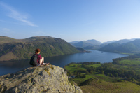 Ullswater & Place Fell from Gowbarrow, Cumbria, England.
