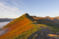 Mist inversion Cat Bells & Hindscarth, Newlands, Cumbria, England.