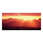 Cumbria greeting card - Sunset over Lakeland Fells - blank for your own message.